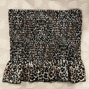 Leopard Print Peplum Tube Top, Brand New, NEVER WORN! From Boutique